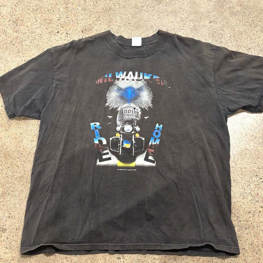 VINTAGE BIKER T SHIRT MEN XL